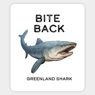 Greenland Shark Bite Back Sticker